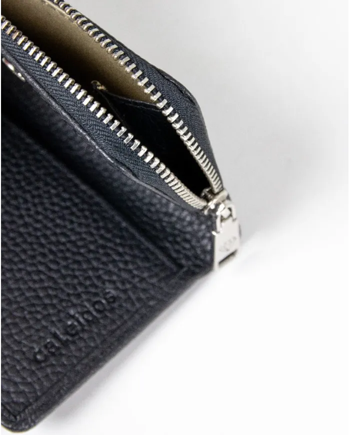 Caleidos Portafoglio piccolo in pelle Nero