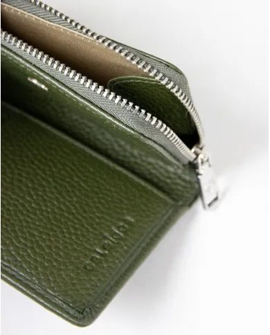 Caleidos Portafoglio piccolo in pelle Verde