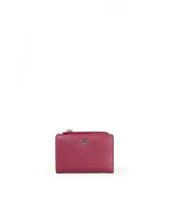 Caleidos Portafoglio piccolo in pelle Bordeaux