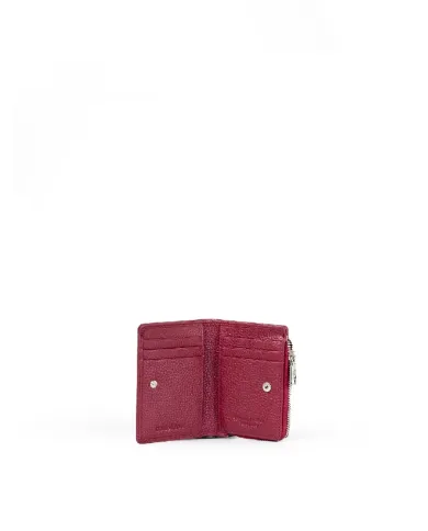 Caleidos Portafoglio piccolo in pelle Bordeaux