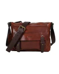 CHIARUGI Borsa piccola in pelle vintage Kiana Marrone