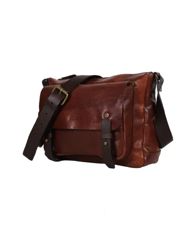 CHIARUGI Borsa piccola in pelle vintage Kiana Marrone