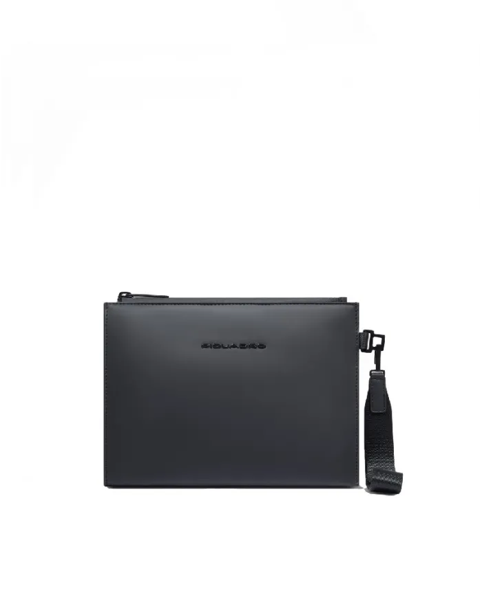 Piquadro Pochette tessuto impermeabile Nero
