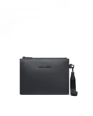 Piquadro Pochette tessuto impermeabile Nero