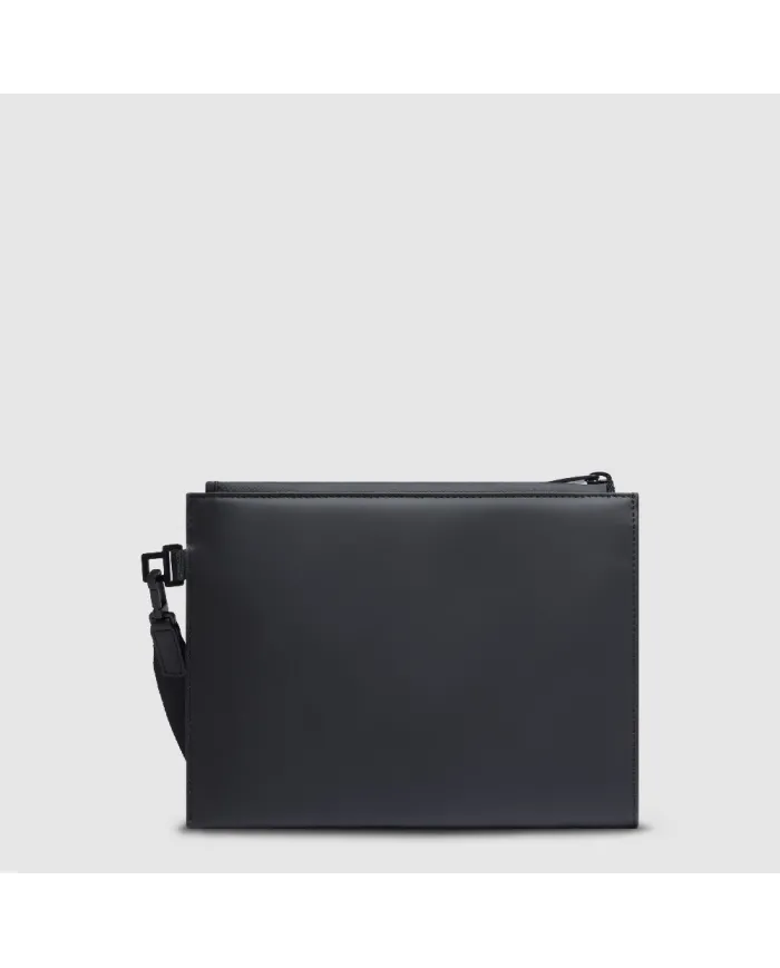 Piquadro Pochette tessuto impermeabile Nero
