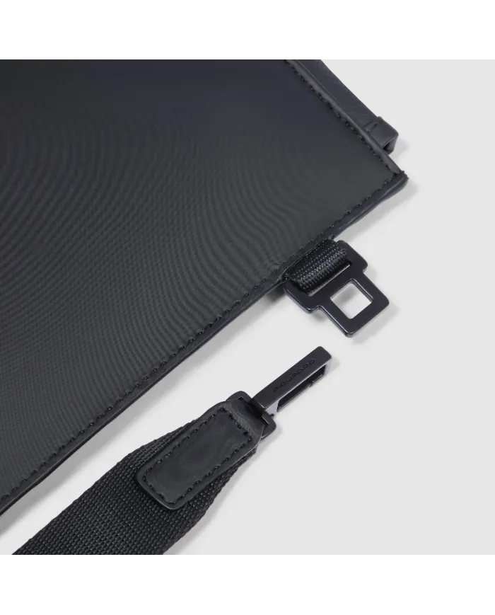 Piquadro Pochette tessuto impermeabile Nero