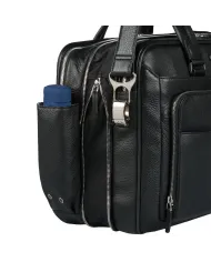 Piquadro Cartella in pelle espandibile "Modus" Nero