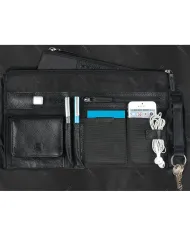 Piquadro Cartella in pelle espandibile "Modus" Nero
