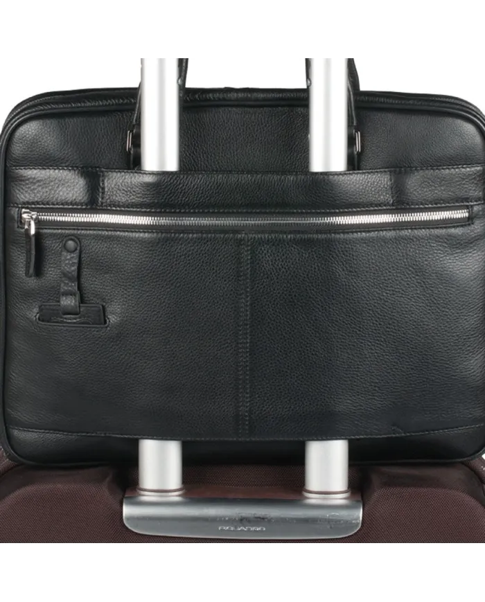 Piquadro Cartella in pelle espandibile "Modus" Nero