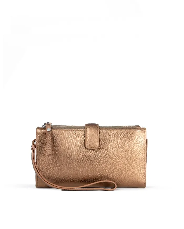Gianni Chiarini portafoglio con tracolla Wallets dollaro Bronzo