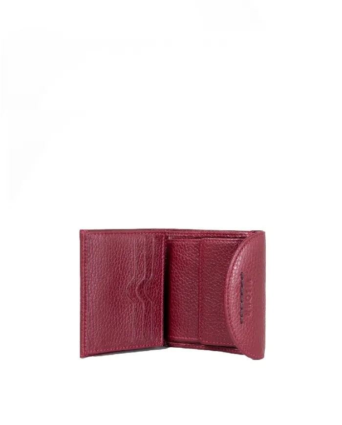 Visona Portafoglio piccolo in pelle Bordeaux