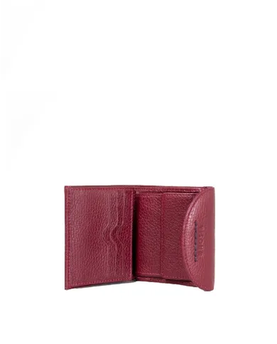 Visona Portafoglio piccolo in pelle Bordeaux