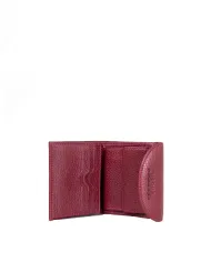Visona Portafoglio piccolo in pelle Bordeaux