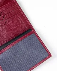Visona Portafoglio piccolo in pelle Bordeaux