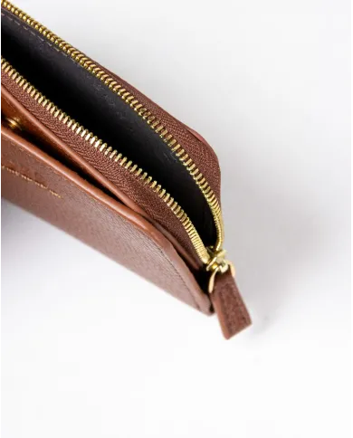 Visona Portafoglio piccolo in pelle Marrone