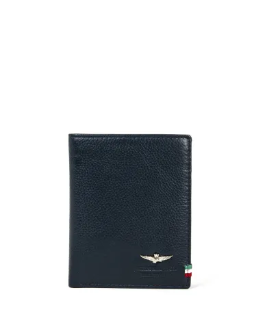 Aeronautica Militare Portafoglio verticale uomo "Flag" Blu