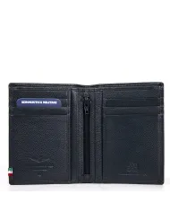 Aeronautica Militare Portafoglio verticale uomo "Flag" Blu