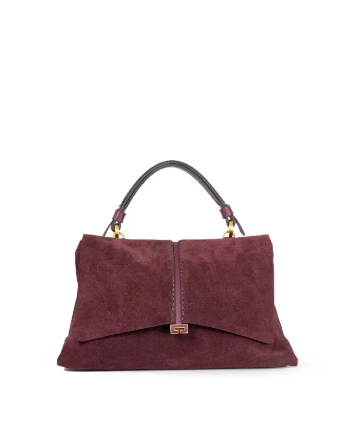 Loristella Borsa a mano scamosciata Kendall Bordeaux