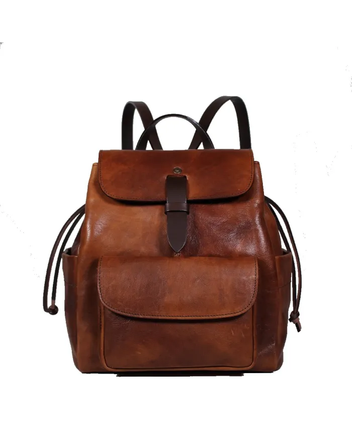 CHIARUGI Zaino cuoio Marrone