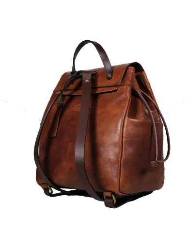 CHIARUGI Zaino cuoio Marrone