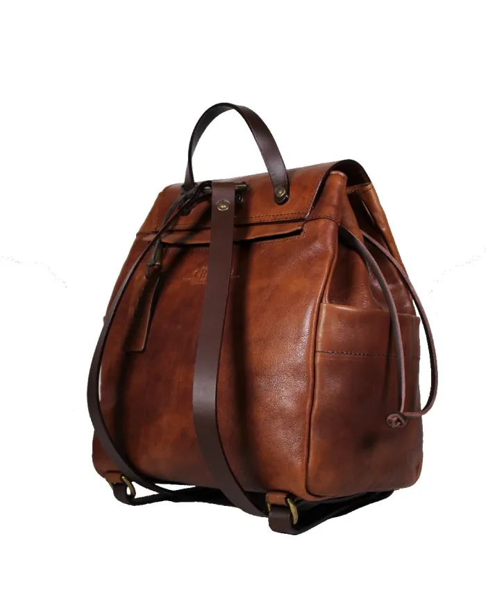 CHIARUGI Zaino cuoio Marrone