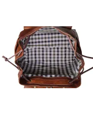 CHIARUGI Zaino cuoio Marrone