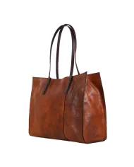 CHIARUGI Shopping bag cuoio Marrone