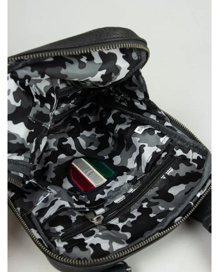 Aeronautica Militare Borsa uomo grande Pilot Antracite