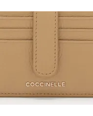 Coccinelle Porta carte di credito Metallic soft Beige