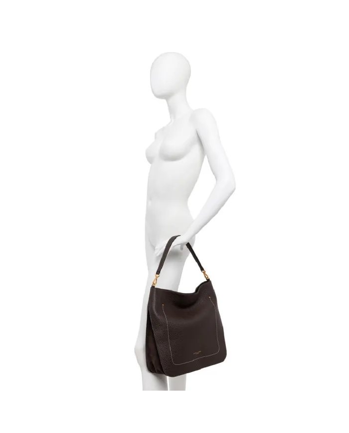 Gianni Chiarini Borsa tracolla grande Olga Testa moro