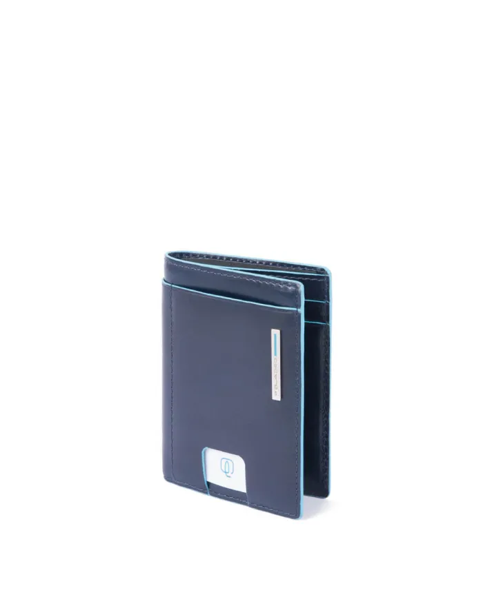 Piquadro Porta carte di credito Blue square