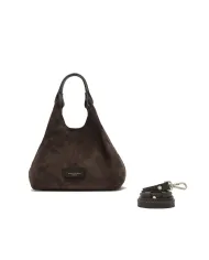 Gianni Chiarini Borsa a mano scamosciata Dua Testa moro