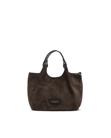 Gianni Chiarini Borsa a mano scamosciata Dua Testa moro