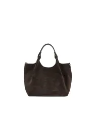 Gianni Chiarini Borsa a mano scamosciata Dua Testa moro