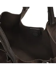 Gianni Chiarini Borsa a mano scamosciata Dua Testa moro