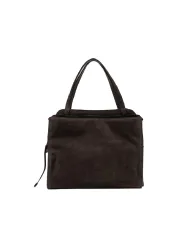 Gianni Chiarini Borsa a mano pelle scamosciata Janis Testa moro