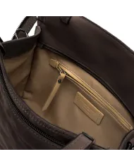 Gianni Chiarini Borsa a mano pelle scamosciata Janis Testa moro