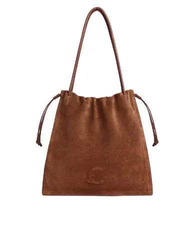 Coccinelle Borsa Dulse suede large Cognac