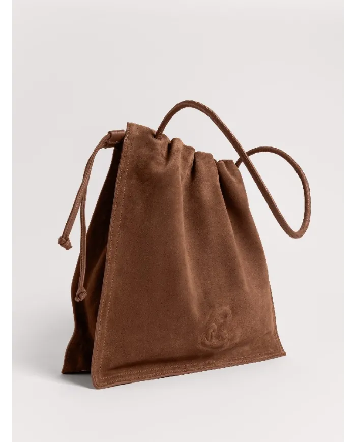 Coccinelle Borsa Dulse suede large Cognac