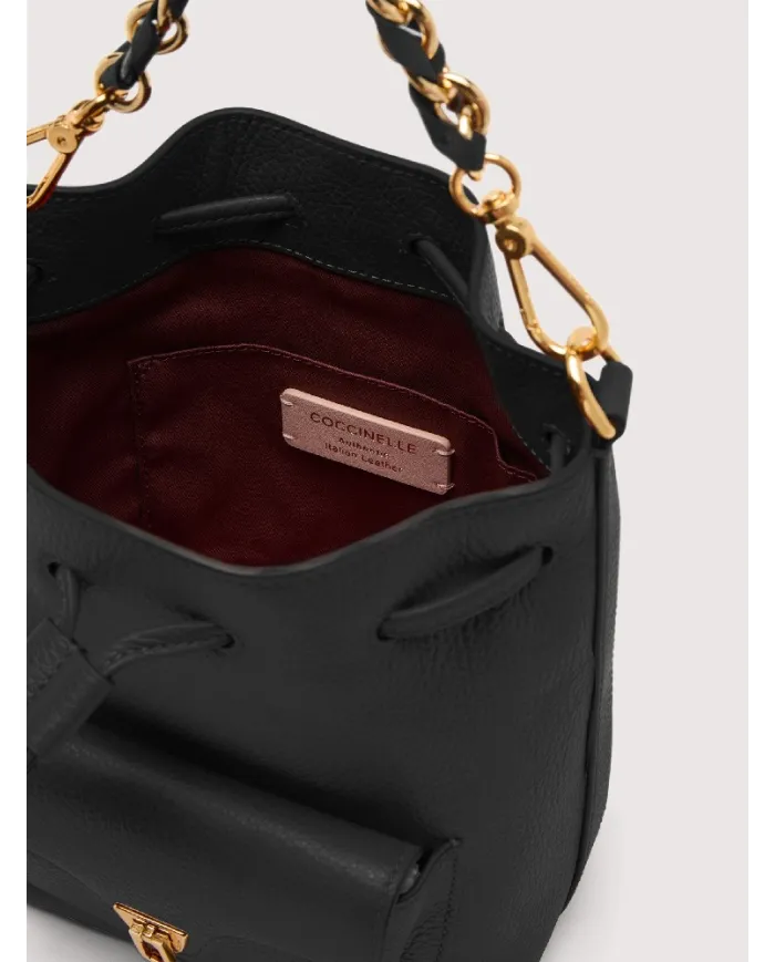 Coccinelle Borsa secchiello Beat generatio small Nero