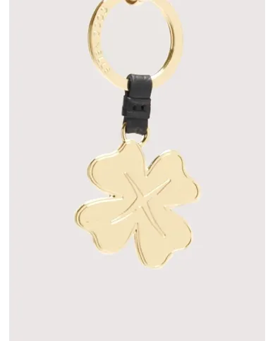 Coccinelle Portachiavi quadrifoglio Nero