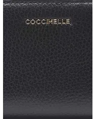 Coccinelle Portafoglio in pelle Metallic soft Nero