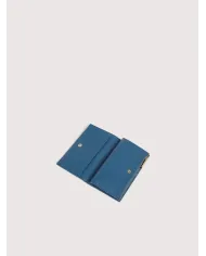 Coccinelle Portafoglio in pelle Metallic soft Avio