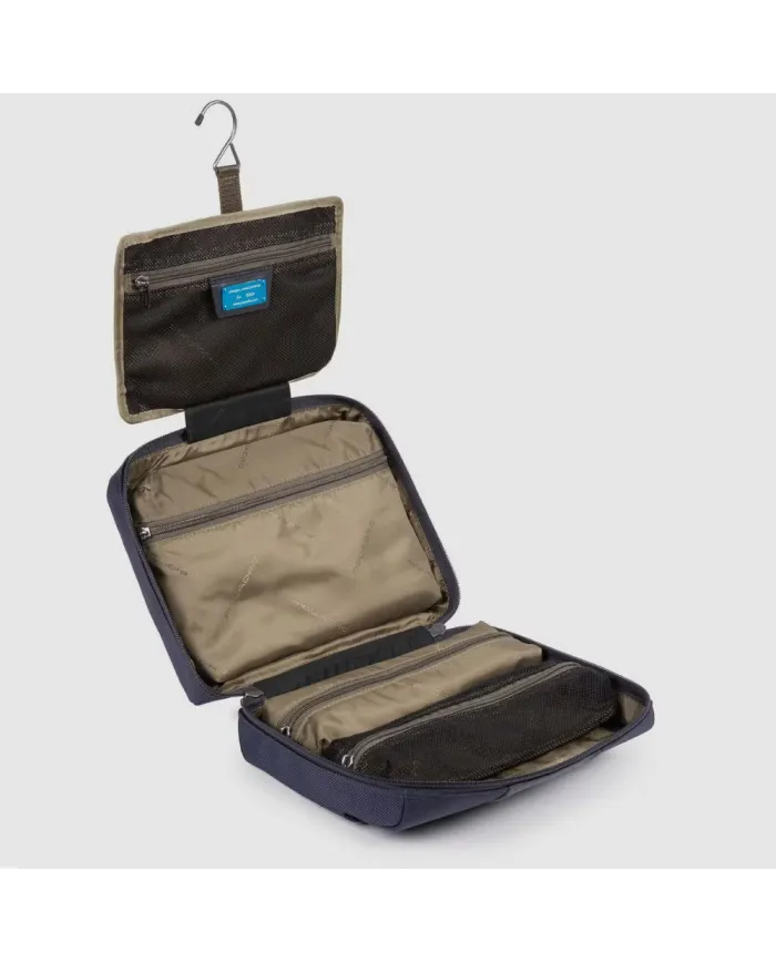 Piquadro Necessaire tessuto riciclato Brief 2 Blu