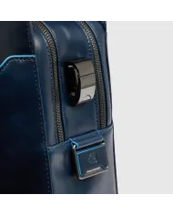 Piquadro Cartella in pelle porta pc 15,6" Blue square Mogano