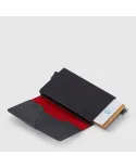 Piquadro Porta carte di credito con tasca banconote Urban Grigio/Nero
