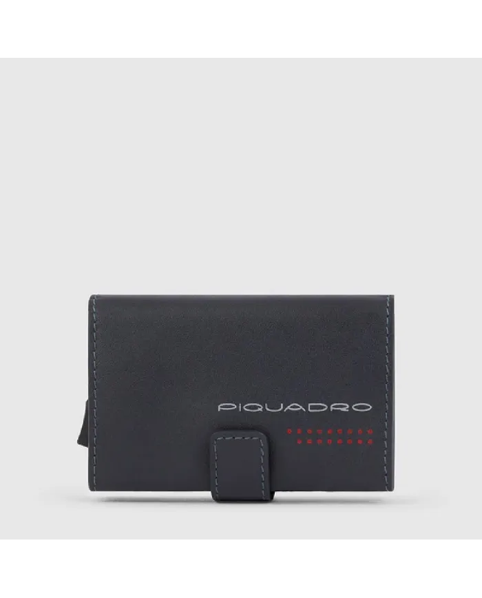 Piquadro Porta carte di credito con tasca banconote Urban Grigio/Nero