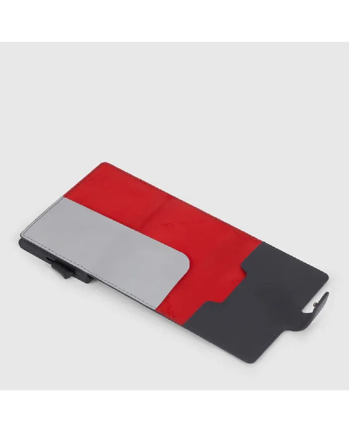 Piquadro Porta carte di credito con tasca banconote Urban Grigio/Nero