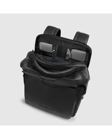 Piquadro Zaino pelle porta pc 15,6" Ael Nero