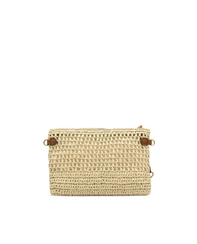 Gianni Chiarini Pochette uncinetto Nefeli Beige